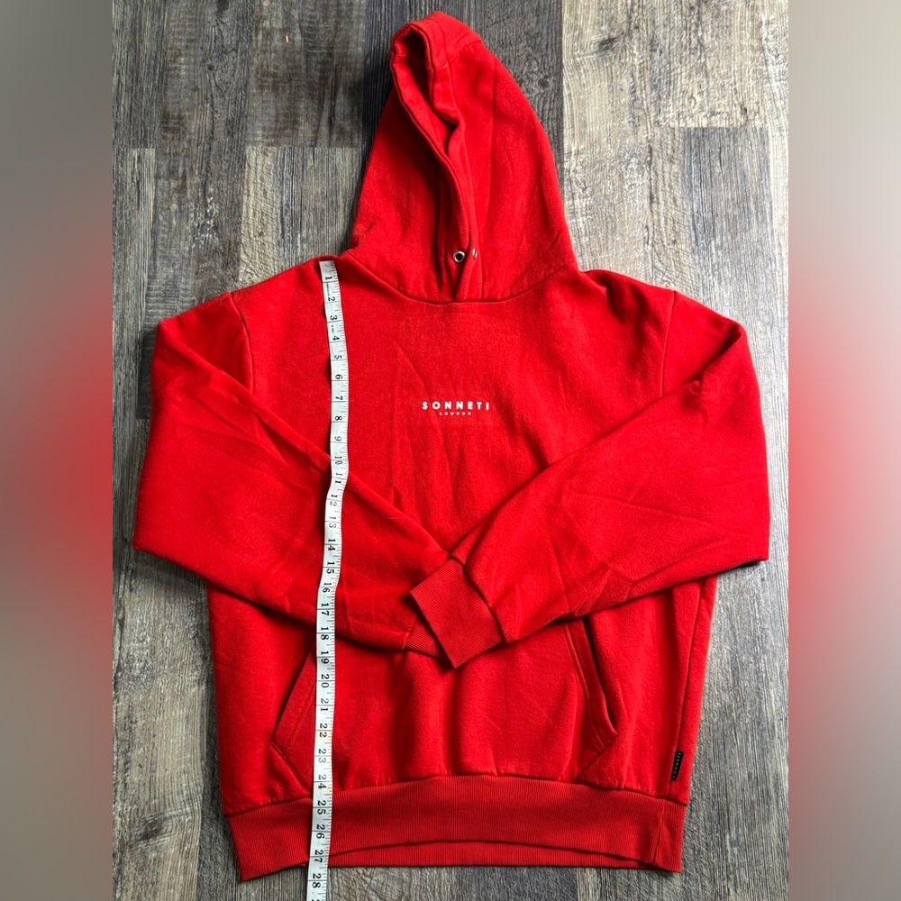 Sonneti London Men’s Large Red Hoodie Sweater Sweatpants Sold Separately